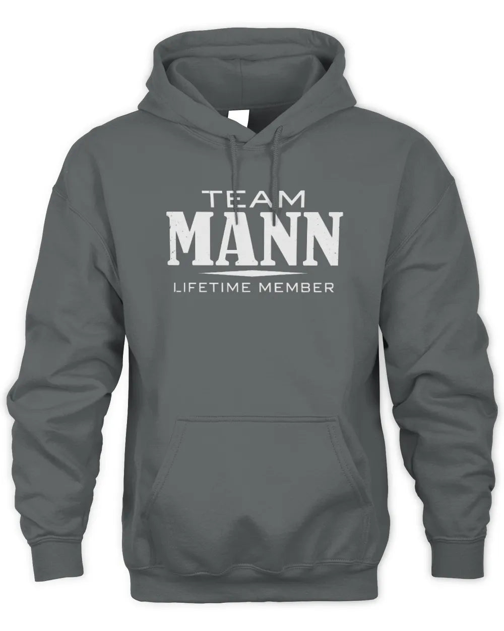 MANN BL62-K4-128 - Personalized “Team NAME Lifetime Member” - Unisex Hoodie - Charcoal