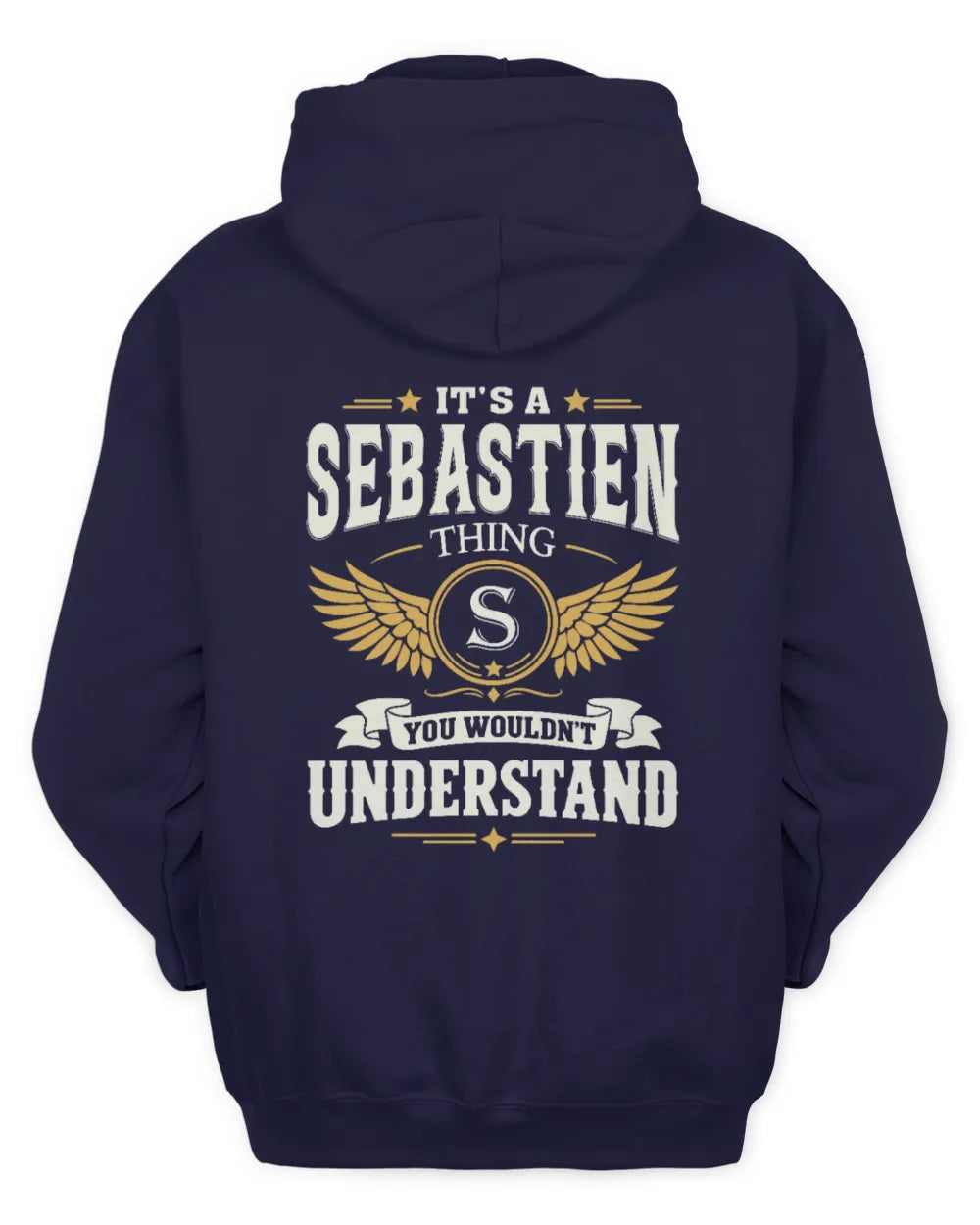 SEBASTIEN KT06-M008 It’s a [NAME] Thing – You Wouldn’t Understand | Personalized Vintage T-Shirt - Unisex Hoodie - Navy