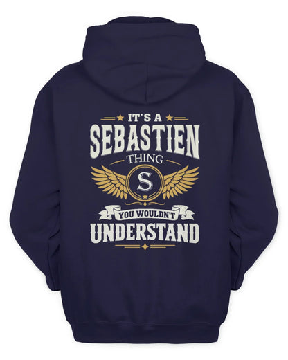 SEBASTIEN KT06-M008 It’s a [NAME] Thing – You Wouldn’t Understand | Personalized Vintage T-Shirt - Unisex Hoodie - Navy