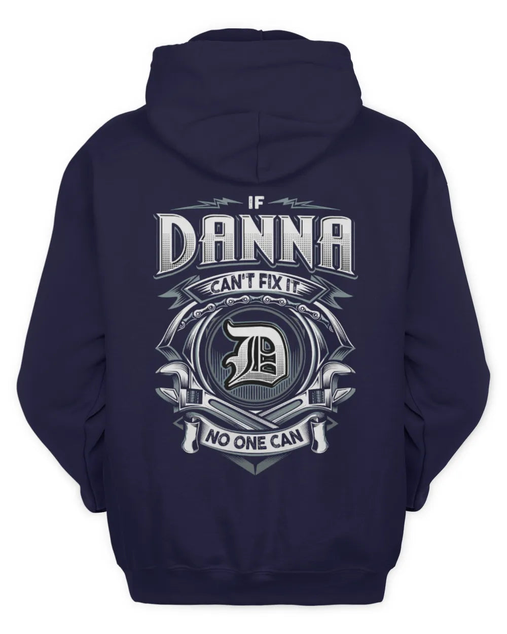 DANNA AP81-K4-626 - Personalized Ahmed Quote Apparel “If Ahmed Can't Fix It, No One Can” - Unisex Hoodie - Navy