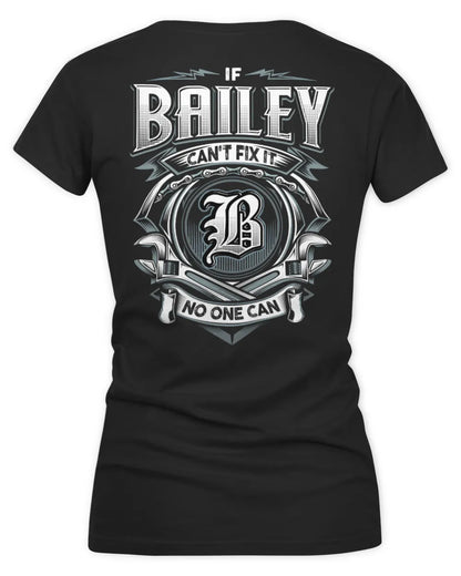 BAILEY AP81-K4-626 - Personalized Ahmed Quote Apparel “If Ahmed Can't Fix It, No One Can” - Women's V-Neck T-Shirt - Black