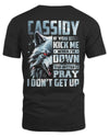 CASSIDY AP62-K4-666 - Personalized Fierce Wolf Quote Apparel “If You Kick Me When I’m Down, You Better Pray I Don’t Get Up”