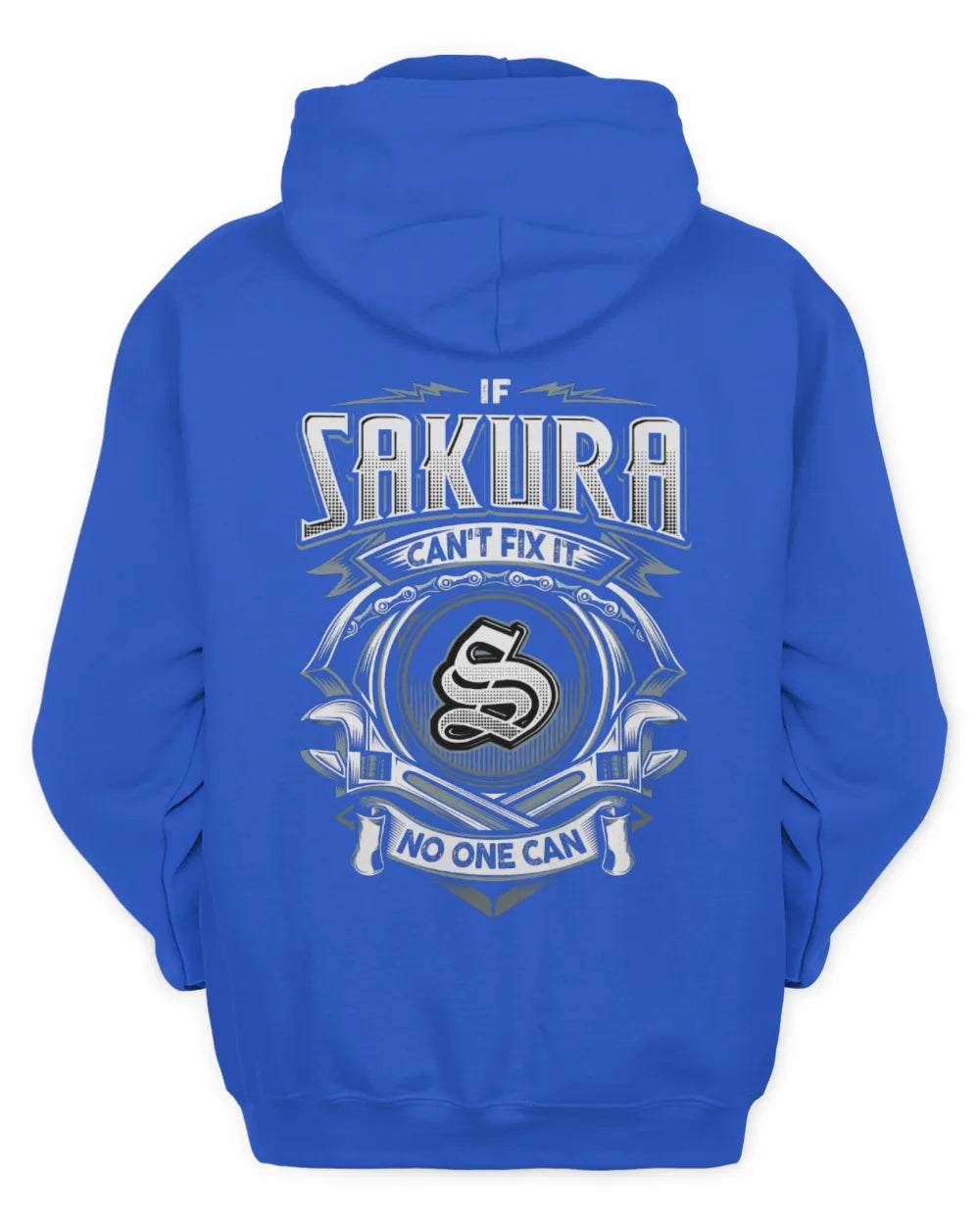 SAKURA AP81-K4-626 - Personalized Ahmed Quote Apparel “If Ahmed Can't Fix It, No One Can” - Unisex Hoodie - Royal