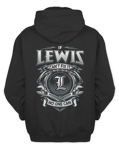 LEWIS AP81-K4-626 - Personalized Ahmed Quote Apparel “If Ahmed Can't Fix It, No One Can” - Unisex Hoodie - Black