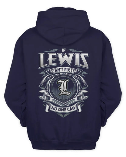 LEWIS AP81-K4-626 - Personalized Ahmed Quote Apparel “If Ahmed Can't Fix It, No One Can” - Unisex Hoodie - Navy