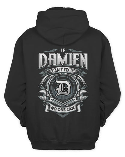 DAMIEN AP81-K4-626 - Personalized Ahmed Quote Apparel “If Ahmed Can't Fix It, No One Can” - Unisex Hoodie - Black
