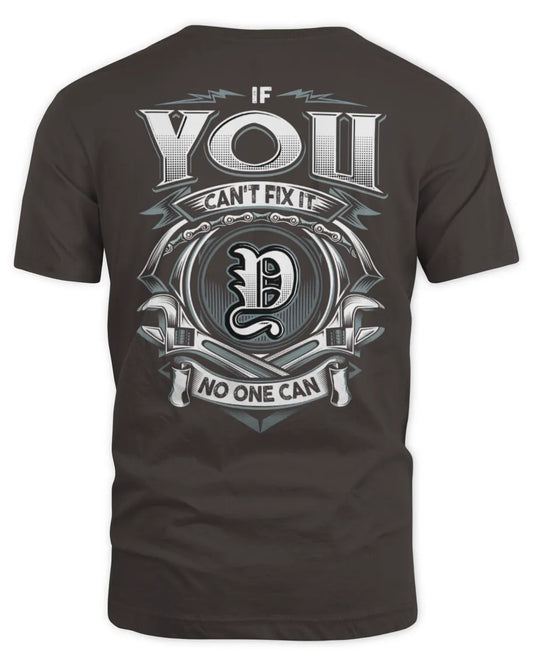 YOU AP81-K4-626 - Personalized Ahmed Quote Apparel “If Ahmed Can't Fix It, No One Can” - Unisex Standard T-Shirt - Dark Chocolate