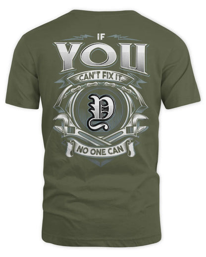 YOU AP81-K4-626 - Personalized Ahmed Quote Apparel “If Ahmed Can't Fix It, No One Can” - Unisex Standard T-Shirt - Military Green