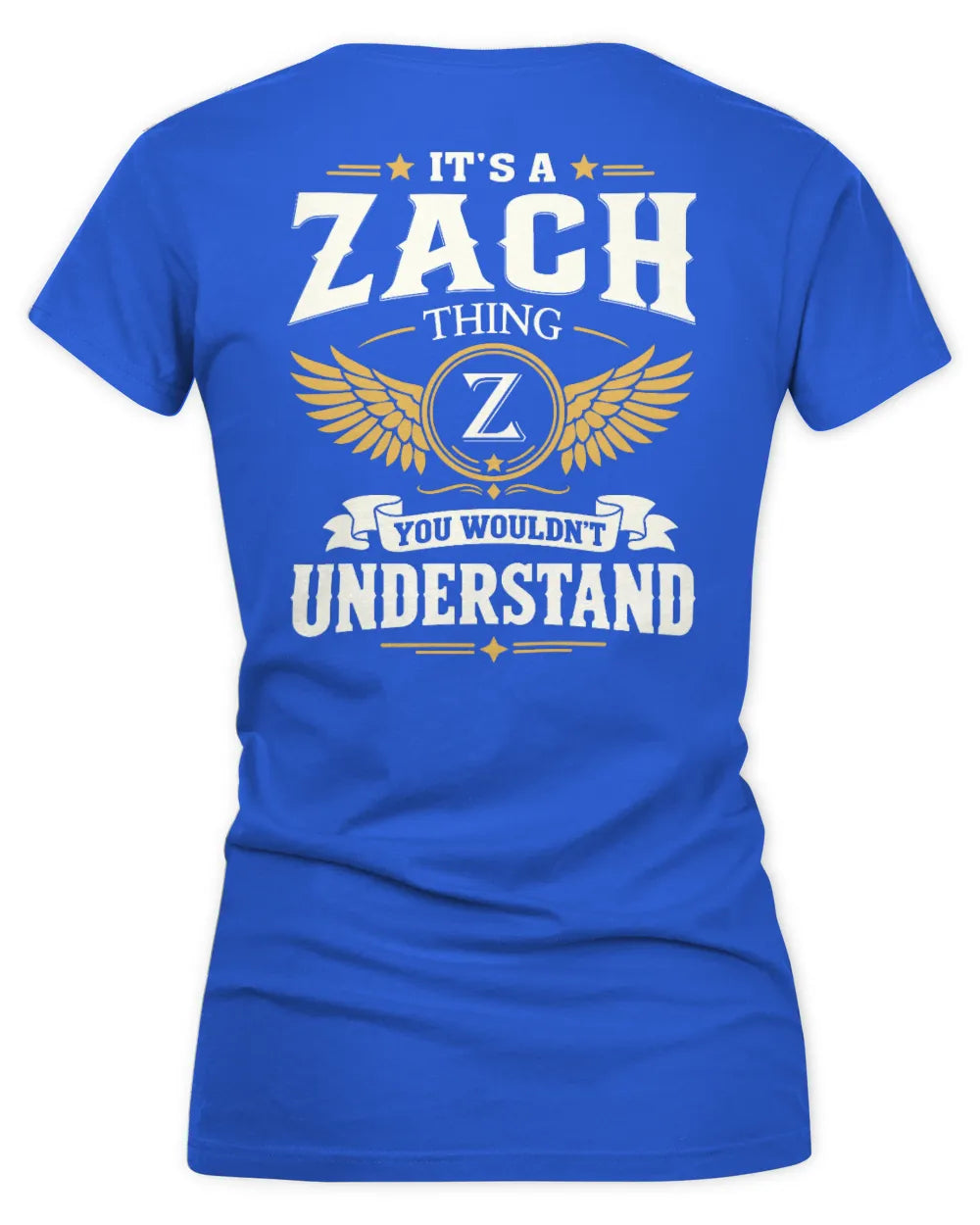 ZACH KT06-M008 It’s a [NAME] Thing – You Wouldn’t Understand | Personalized Vintage T-Shirt - Women's V-Neck T-Shirt - Royal