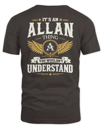 ALLAN KT06-M008 It’s a [NAME] Thing – You Wouldn’t Understand | Personalized Vintage T-Shirt - Unisex Standard T-Shirt - Dark Chocolate