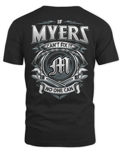 MYERS AP81-K4-626 - Personalized Ahmed Quote Apparel “If Ahmed Can't Fix It, No One Can” - Unisex Standard T-Shirt - Black