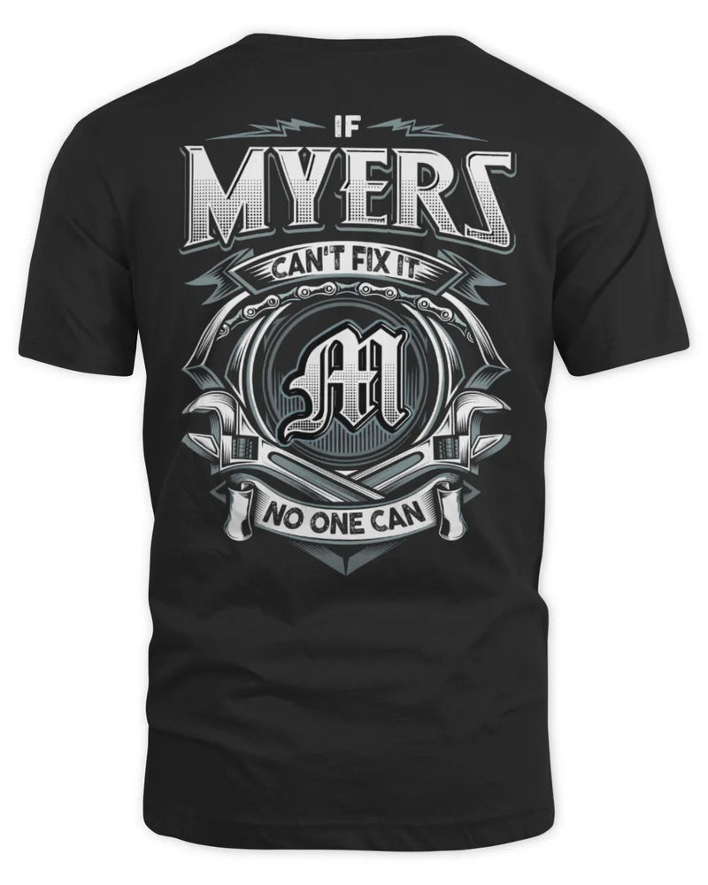 MYERS AP81-K4-626 - Personalized Ahmed Quote Apparel “If Ahmed Can't Fix It, No One Can” - Unisex Standard T-Shirt - Black