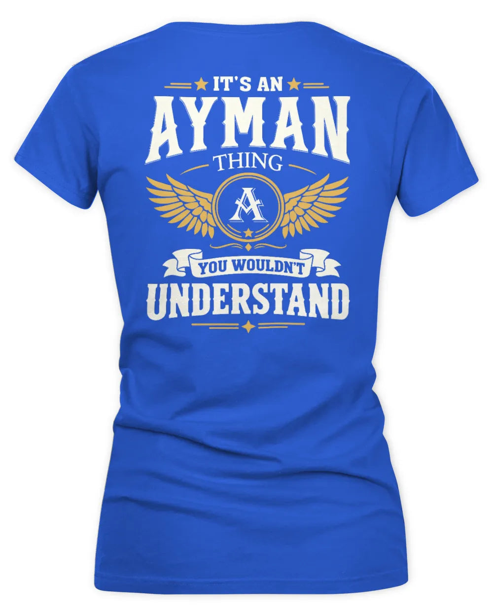 AYMAN KT06-M008 It’s a [NAME] Thing – You Wouldn’t Understand | Personalized Vintage T-Shirt - Women's V-Neck T-Shirt - Royal