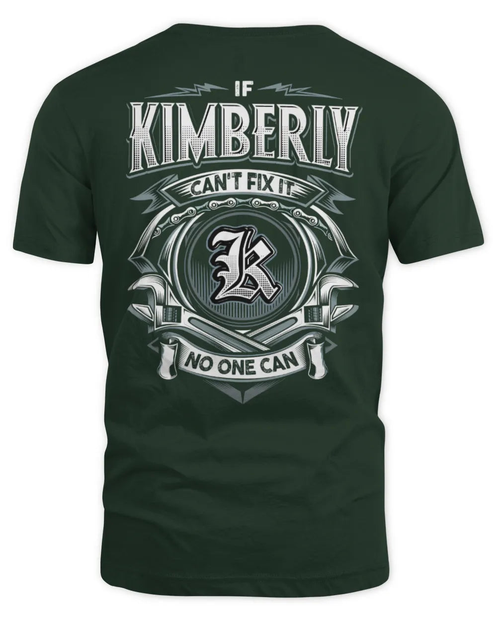 KIMBERLY AP81-K4-626 - Personalized Ahmed Quote Apparel “If Ahmed Can't Fix It, No One Can” - Unisex Standard T-Shirt - Forest Green