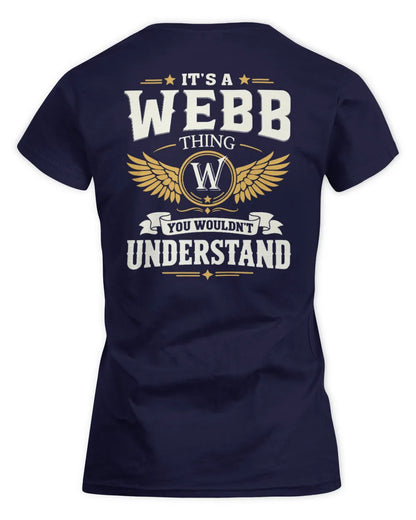 WEBB KT06-M008 It’s a [NAME] Thing – You Wouldn’t Understand | Personalized Vintage T-Shirt - Women's Standard T-Shirt - Navy
