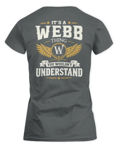 WEBB KT06-M008 It’s a [NAME] Thing – You Wouldn’t Understand | Personalized Vintage T-Shirt - Women's Standard T-Shirt - Charcoal