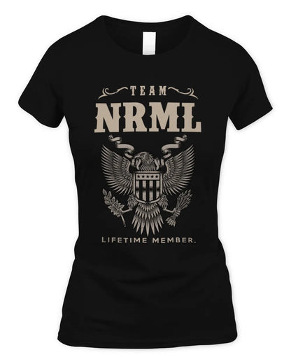 NRML TP06-K82 – Personalized Classic Style Apparel “Team NAME Lifetime Member” - Women's Standard T-Shirt - Black