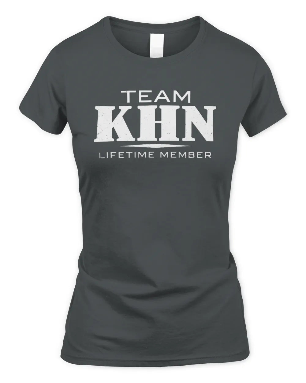 KHN BL62-K4-128 - Personalized “Team NAME Lifetime Member” - Women's Standard T-Shirt - Charcoal