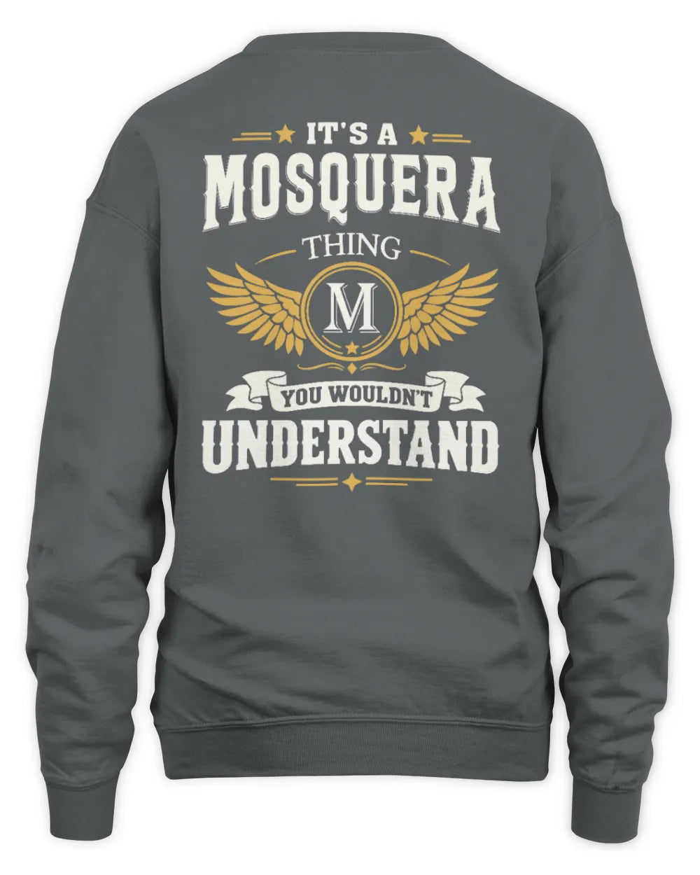 MOSQUERA KT06-M008 It’s a [NAME] Thing – You Wouldn’t Understand | Personalized Vintage T-Shirt - Unisex Sweatshirt - Charcoal