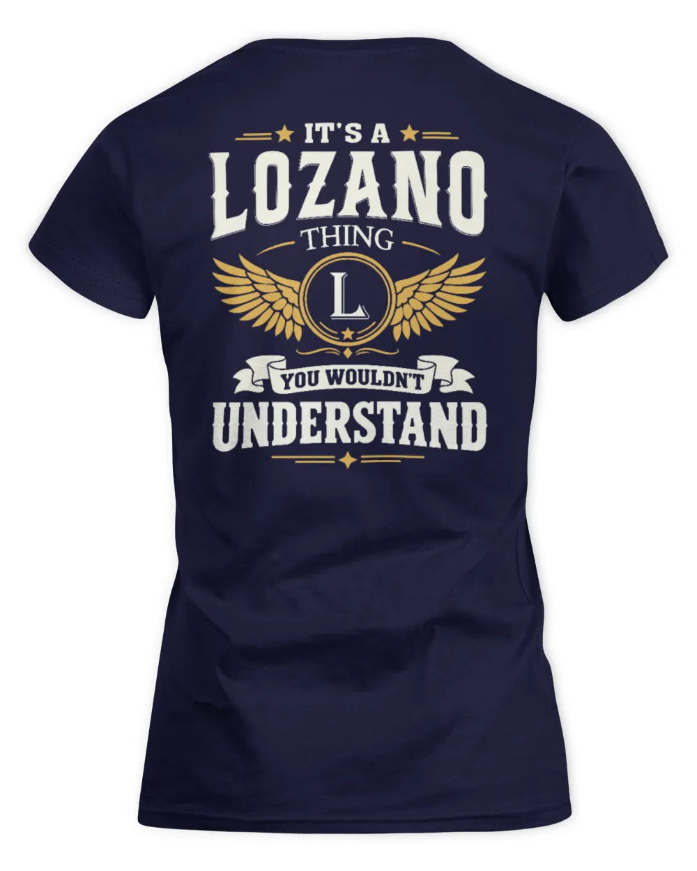 LOZANO KT06-M008 It’s a [NAME] Thing – You Wouldn’t Understand | Personalized Vintage T-Shirt - Women's Standard T-Shirt - Navy