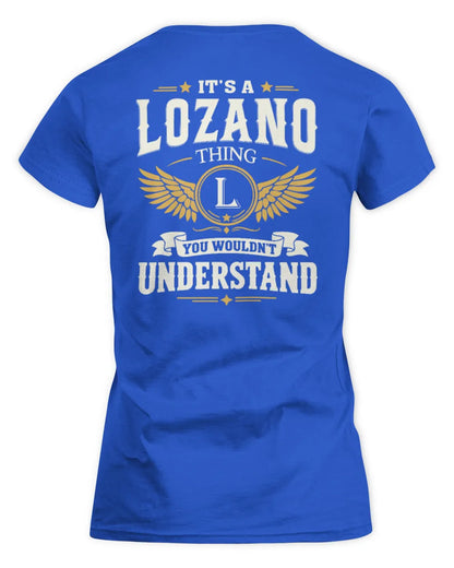 LOZANO KT06-M008 It’s a [NAME] Thing – You Wouldn’t Understand | Personalized Vintage T-Shirt - Women's Standard T-Shirt - Royal