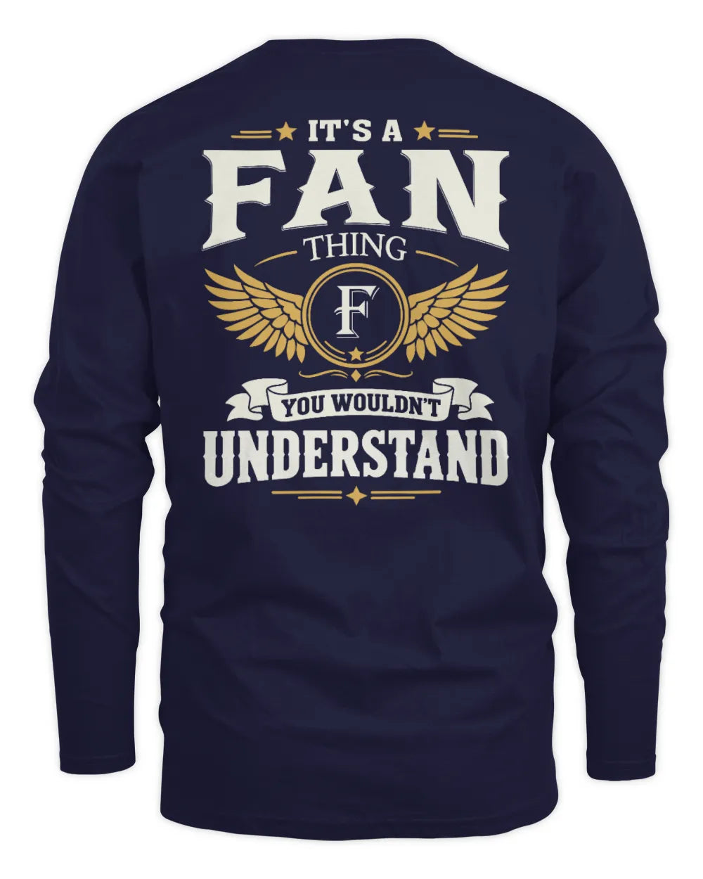 FAN KT06-M008 It’s a [NAME] Thing – You Wouldn’t Understand | Personalized Vintage T-Shirt - Men's Long Sleeved T-Shirt - Navy