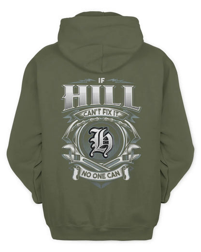 HILL AP81-K4-626 - Personalized Ahmed Quote Apparel “If Ahmed Can't Fix It, No One Can” - Unisex Hoodie - Military Green
