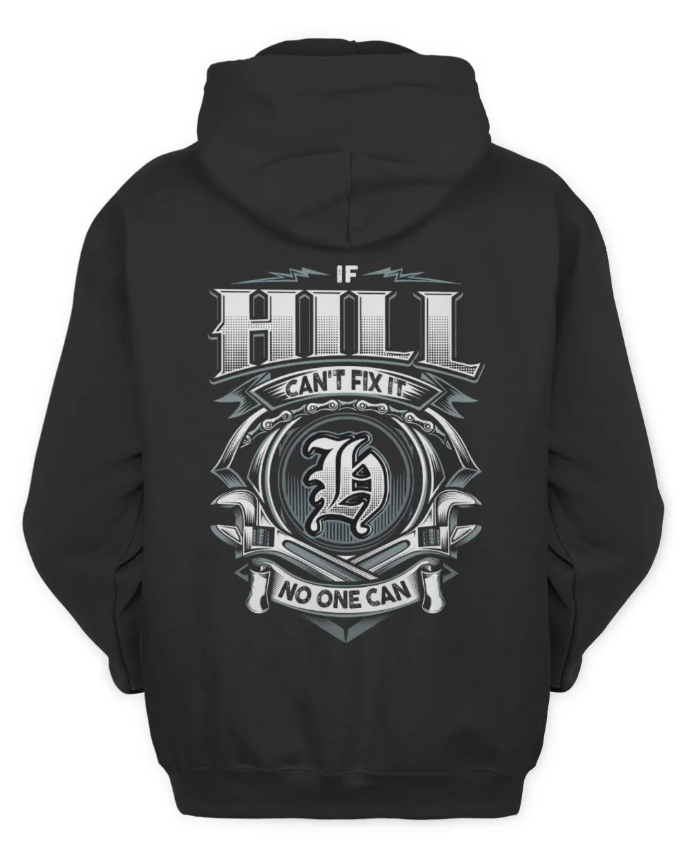 HILL AP81-K4-626 - Personalized Ahmed Quote Apparel “If Ahmed Can't Fix It, No One Can” - Unisex Hoodie - Black