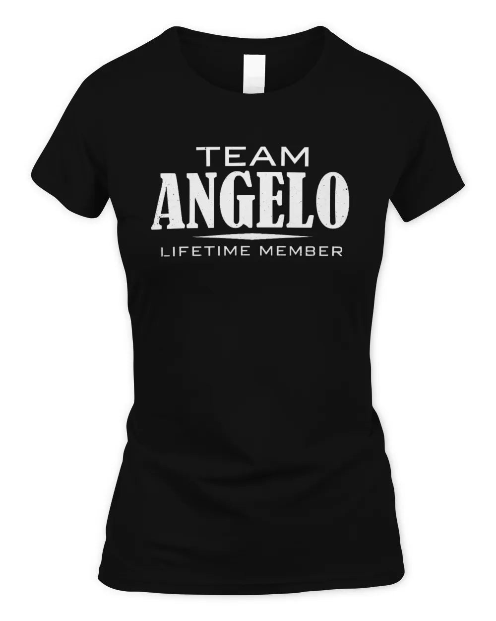 ANGELO BL62-K4-128 - Personalized “Team NAME Lifetime Member” - Women's Standard T-Shirt - Black