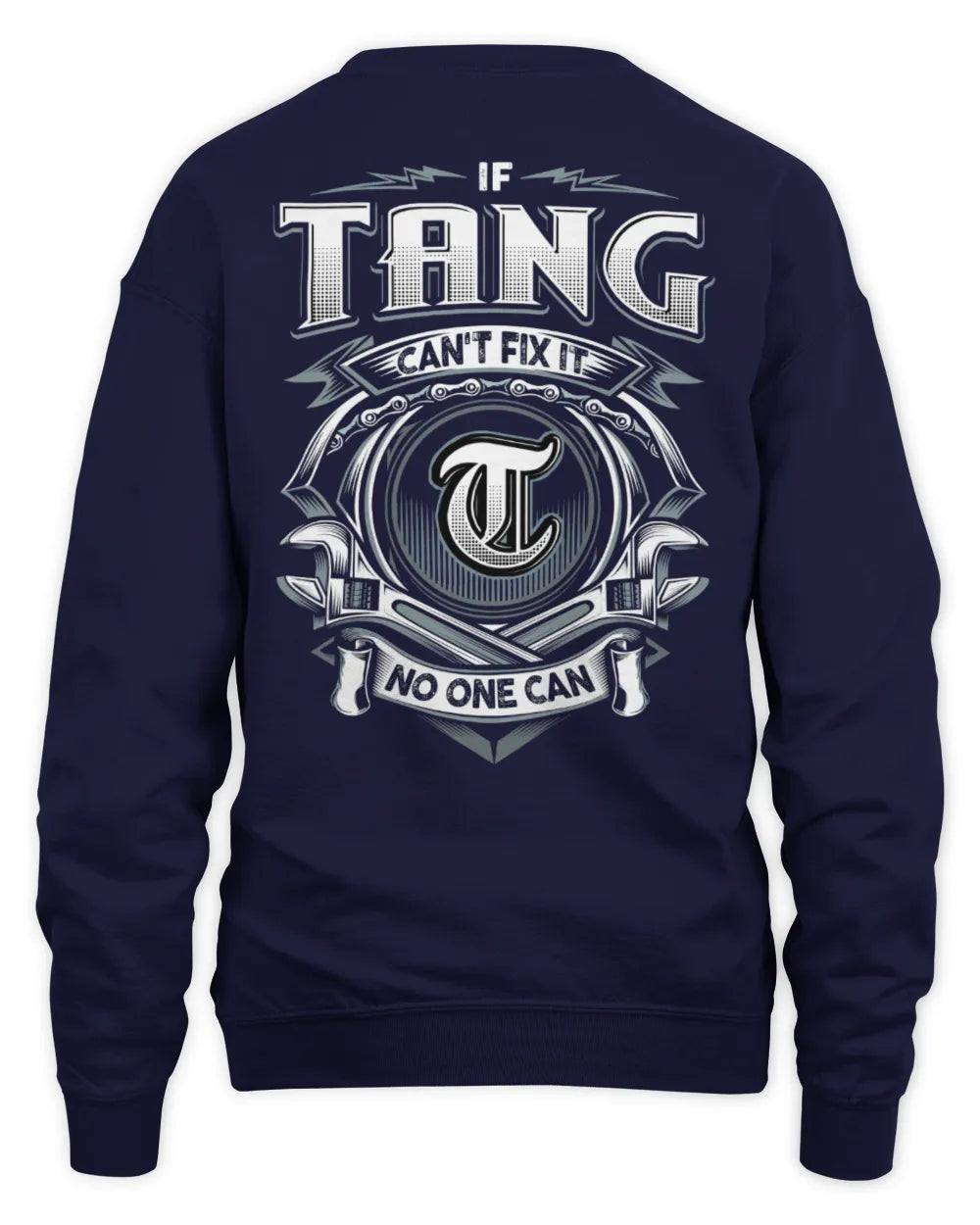 TANG AP81-K4-626 - Personalized Ahmed Quote Apparel “If Ahmed Can't Fix It, No One Can” - Unisex Sweatshirt - Navy