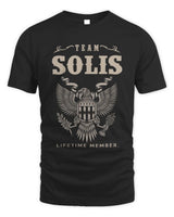 SOLIS TP06-K82 – Personalized Classic Style Apparel “Team NAME Lifetime Member” - Unisex Standard T-Shirt - Black