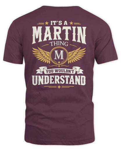 MARTIN KT06-M008 It’s a [NAME] Thing – You Wouldn’t Understand | Personalized Vintage T-Shirt - Unisex Standard T-Shirt - Maroon