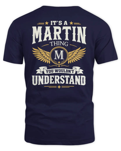 MARTIN KT06-M008 It’s a [NAME] Thing – You Wouldn’t Understand | Personalized Vintage T-Shirt - Unisex Standard T-Shirt - Navy