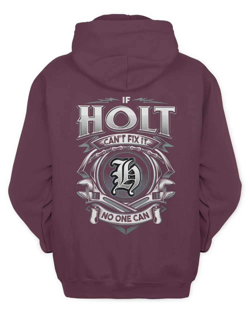 HOLT AP81-K4-626 - Personalized Ahmed Quote Apparel “If Ahmed Can't Fix It, No One Can” - Unisex Hoodie - Maroon