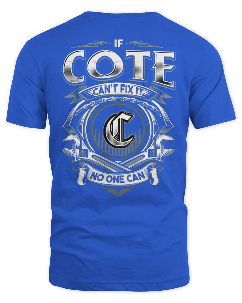 COTE AP81-K4-626 - Personalized Ahmed Quote Apparel “If Ahmed Can't Fix It, No One Can” - Unisex Standard T-Shirt - Royal