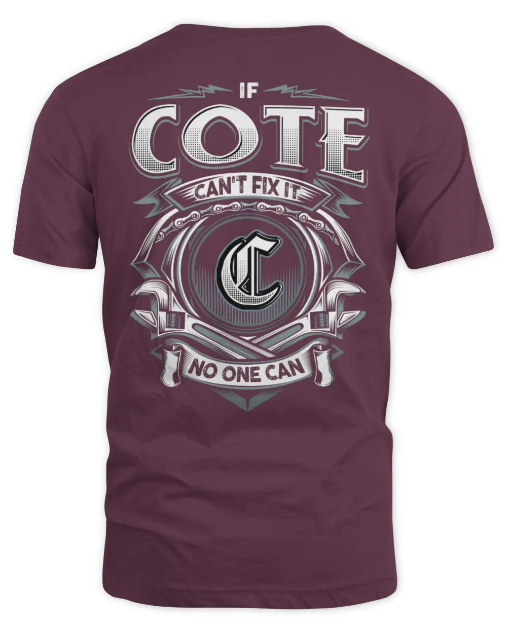 COTE AP81-K4-626 - Personalized Ahmed Quote Apparel “If Ahmed Can't Fix It, No One Can” - Unisex Standard T-Shirt - Maroon