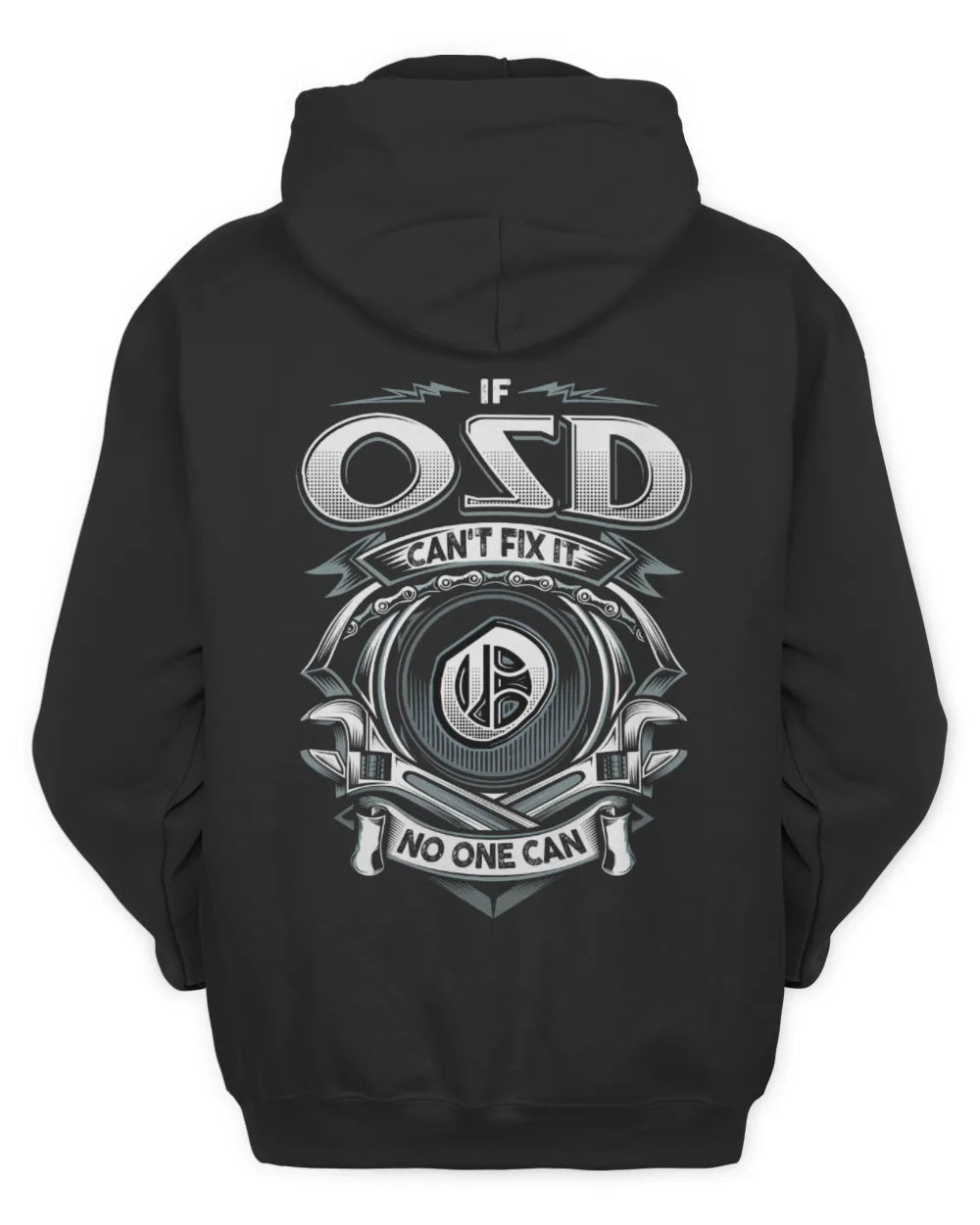 OSD AP81-K4-626 - Personalized Ahmed Quote Apparel “If Ahmed Can't Fix It, No One Can” - Unisex Hoodie - Black