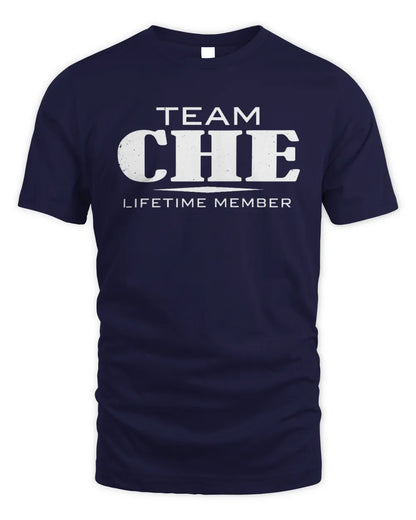 CHE BL62-K4-128 - Personalized “Team AARON Lifetime Member” - Unisex Standard T-Shirt - Navy