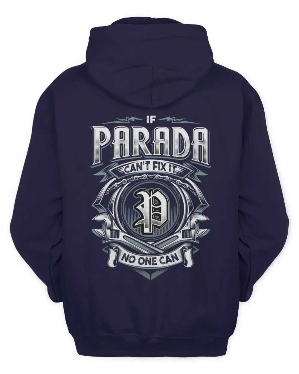 PARADA AP81-K4-626 - Personalized Ahmed Quote Apparel “If Ahmed Can't Fix It, No One Can” - Unisex Hoodie - Navy