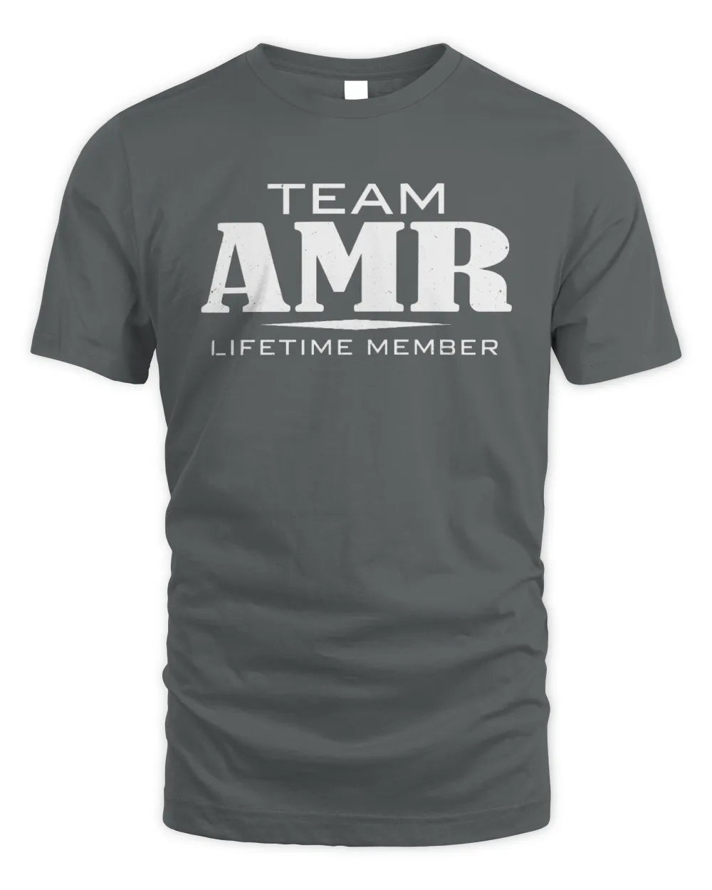 AMR BL62-K4-128 - Personalized “Team NAME Lifetime Member” - Unisex Standard T-Shirt - Charcoal
