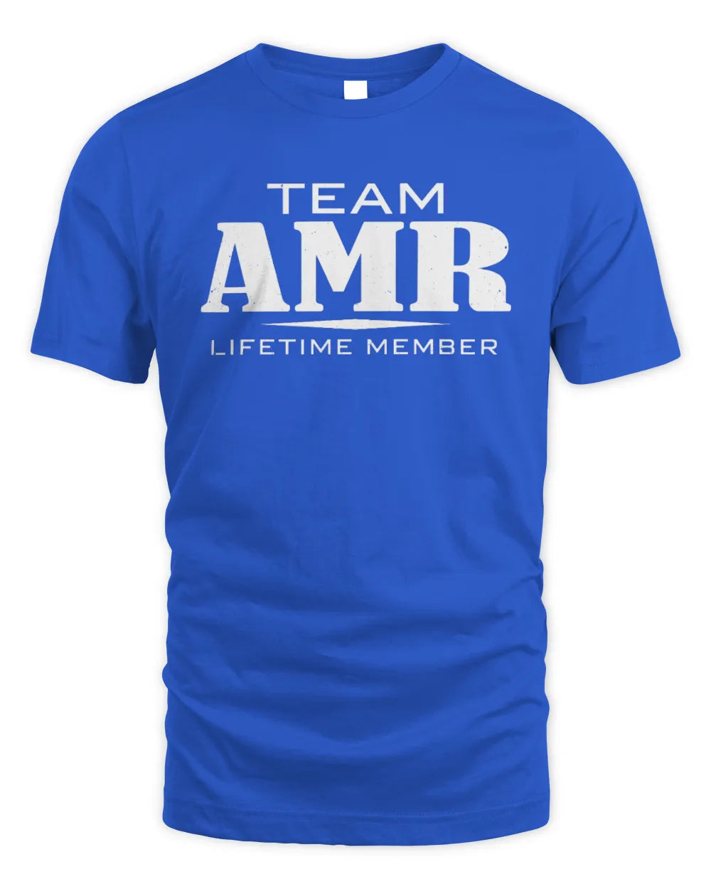 AMR BL62-K4-128 - Personalized “Team NAME Lifetime Member” - Unisex Standard T-Shirt - Royal