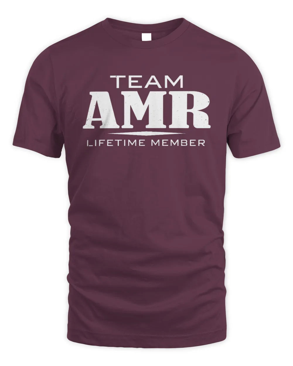 AMR BL62-K4-128 - Personalized “Team NAME Lifetime Member” - Unisex Standard T-Shirt - Maroon