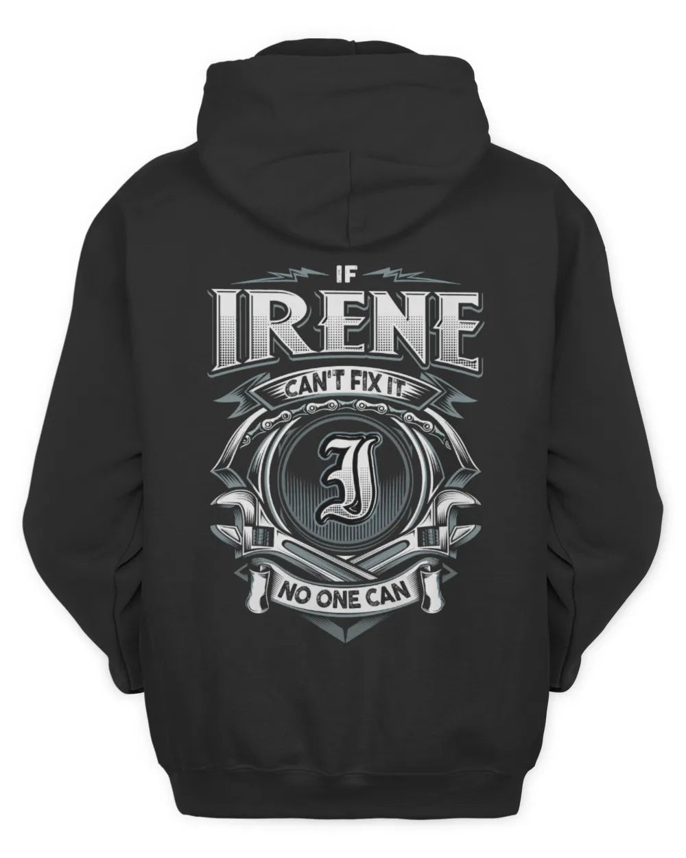 IRENE AP81-K4-626 - Personalized Ahmed Quote Apparel “If Ahmed Can't Fix It, No One Can” - Unisex Hoodie - Black