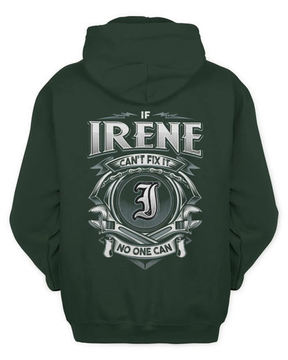 IRENE AP81-K4-626 - Personalized Ahmed Quote Apparel “If Ahmed Can't Fix It, No One Can” - Unisex Hoodie - Forest Green