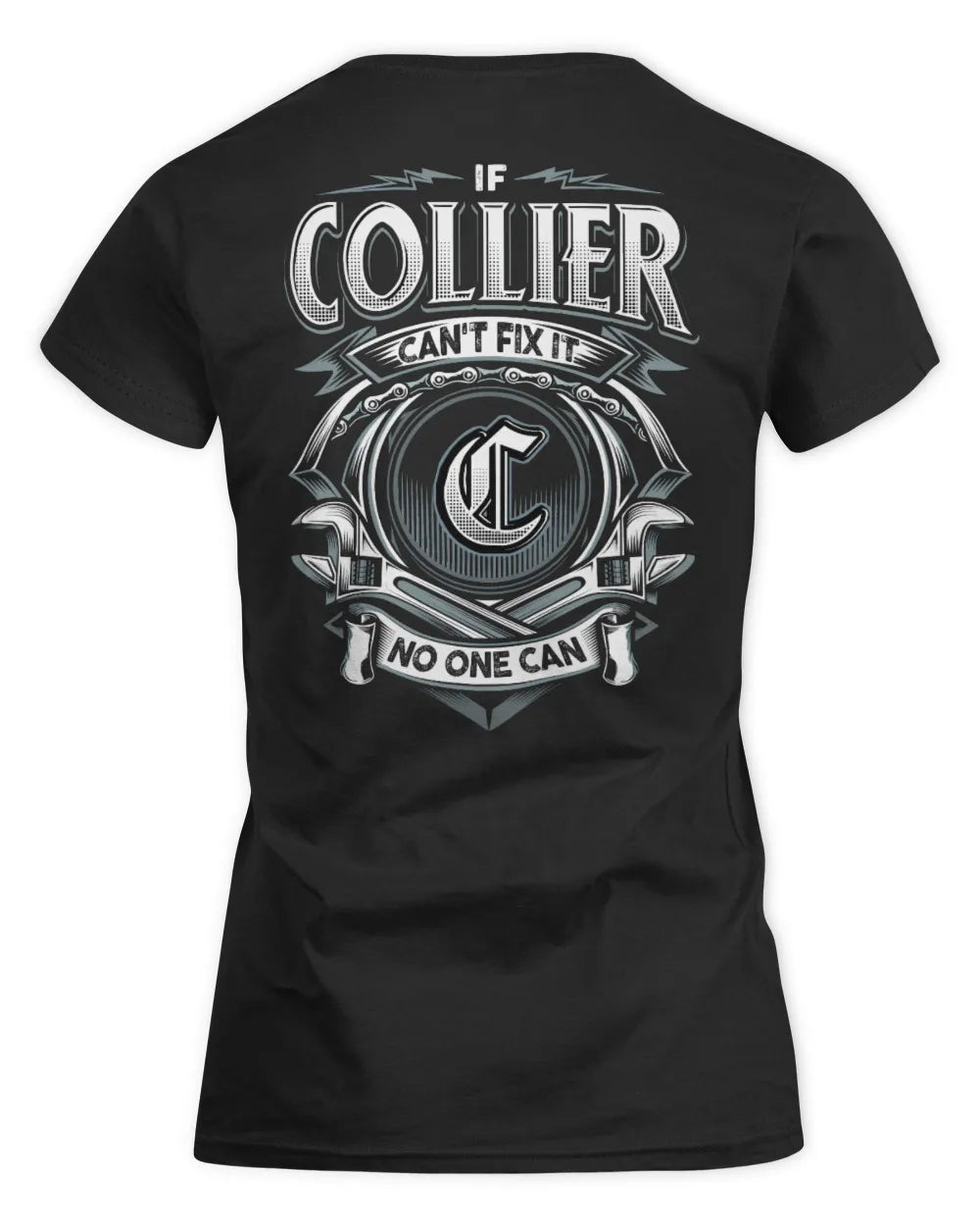 COLLIER AP81-K4-626 - Personalized Ahmed Quote Apparel “If Ahmed Can't Fix It, No One Can” - Women's Standard T-Shirt - Black