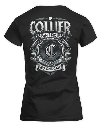 COLLIER AP81-K4-626 - Personalized Ahmed Quote Apparel “If Ahmed Can't Fix It, No One Can” - Women's Standard T-Shirt - Black