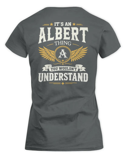 ALBERT KT06-M008 It’s a [NAME] Thing – You Wouldn’t Understand | Personalized Vintage T-Shirt - Women's Standard T-Shirt - Charcoal