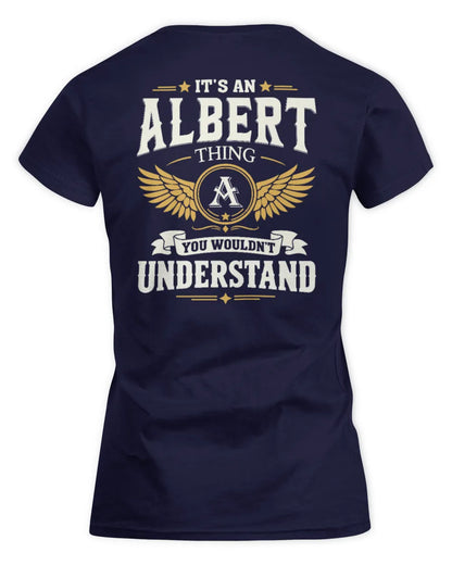 ALBERT KT06-M008 It’s a [NAME] Thing – You Wouldn’t Understand | Personalized Vintage T-Shirt - Women's Standard T-Shirt - Navy