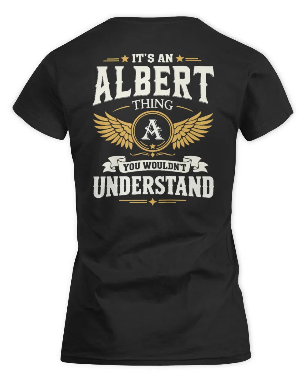 ALBERT KT06-M008 It’s a [NAME] Thing – You Wouldn’t Understand | Personalized Vintage T-Shirt - Women's Standard T-Shirt - Black