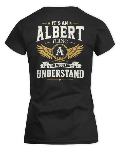 ALBERT KT06-M008 It’s a [NAME] Thing – You Wouldn’t Understand | Personalized Vintage T-Shirt - Women's Standard T-Shirt - Black